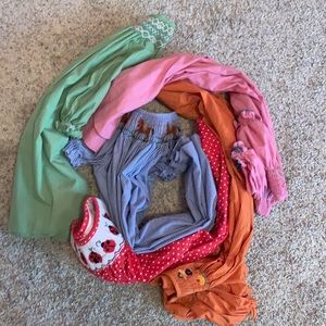 Bundle of 5 smocked dresses. All fit like 3t